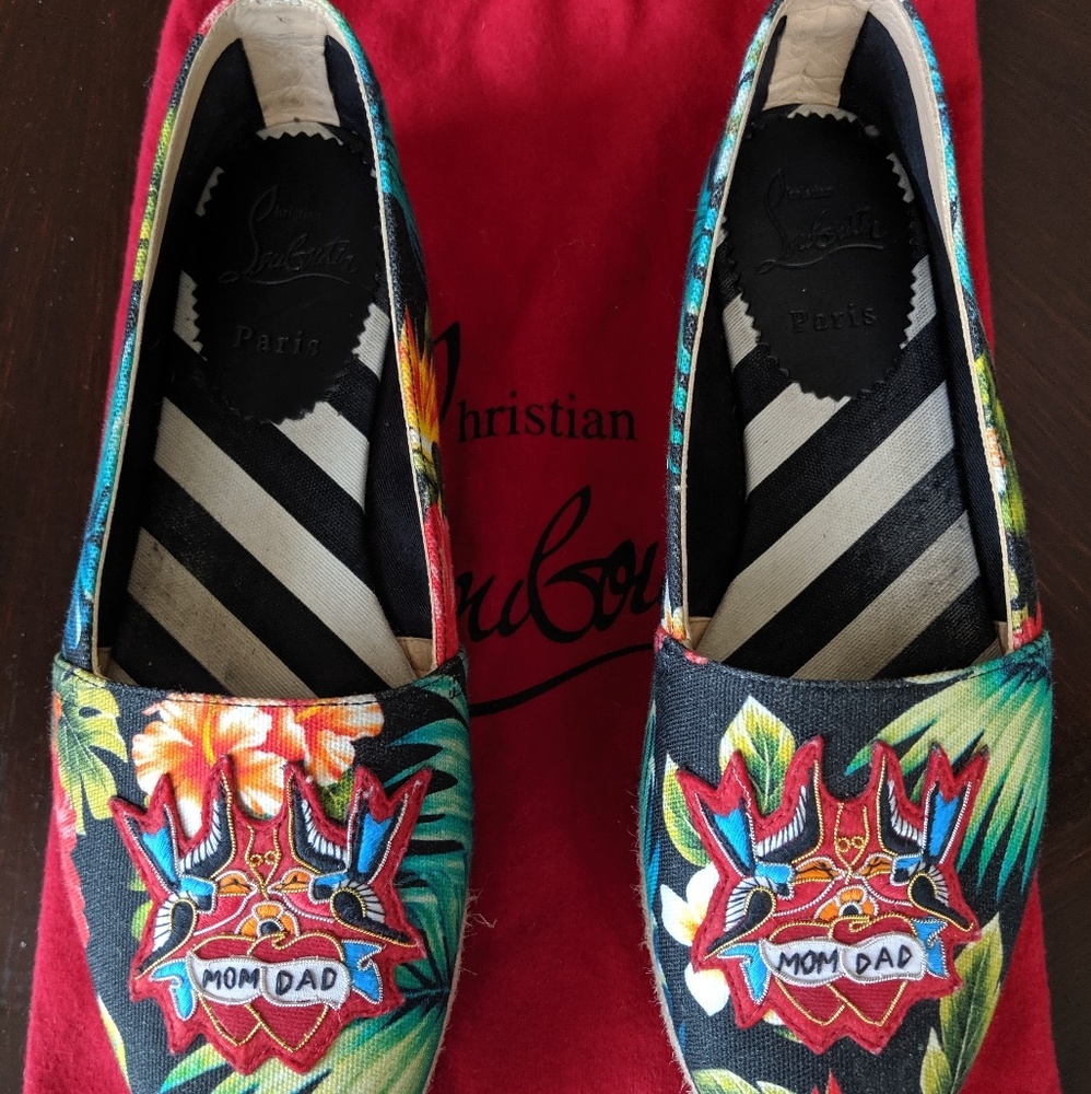 Christian Louboutin Mom & Dad Hawaii Espadrilles